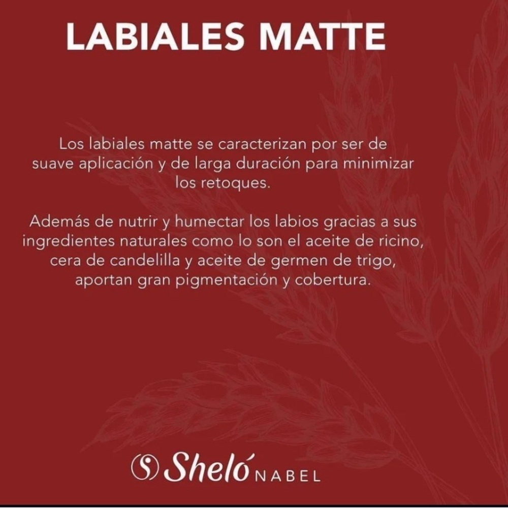 Shelo Nabel‎ Matte Red Lipstick Net WT 0.11oz (3 g) - Picture 6 of 8